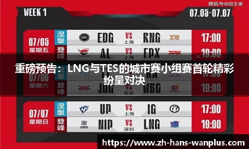 重磅预告：LNG与TES的城市赛小组赛首轮精彩纷呈对决